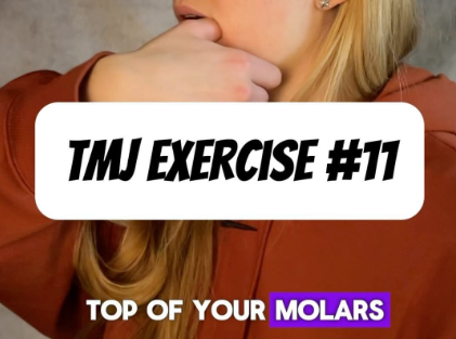 Best Exercises for TMJ Disorder: Seated One Sided Jaw Distraction